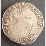 Charles 1st silver halfcrown, 1634-5. Mintmark bell. A more-rounded flan than many examples '
