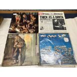 Twelve various vinyl records including Pink Floyd, Saturday Night Fever soundtrack, The Moody Blues,