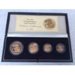 The Royal Mint- The 1985 UK Gold Proof Four Sovereign Collection, 22ct, limited 6612/25000, proof