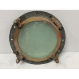 WW1/ SS Kyarra / UB-57 interest: A large brass porthole No.9 from the Australian Steamer SS