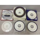 A collection of 7 dinner plates relating to Seabourn Sun Millennium cruise and 9 limited edition