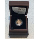The Royal Mint- 2008 United Kingdom Gold Proof Sovereign, ltd 2708/12,500, 22ct, obv IRB Portrait,