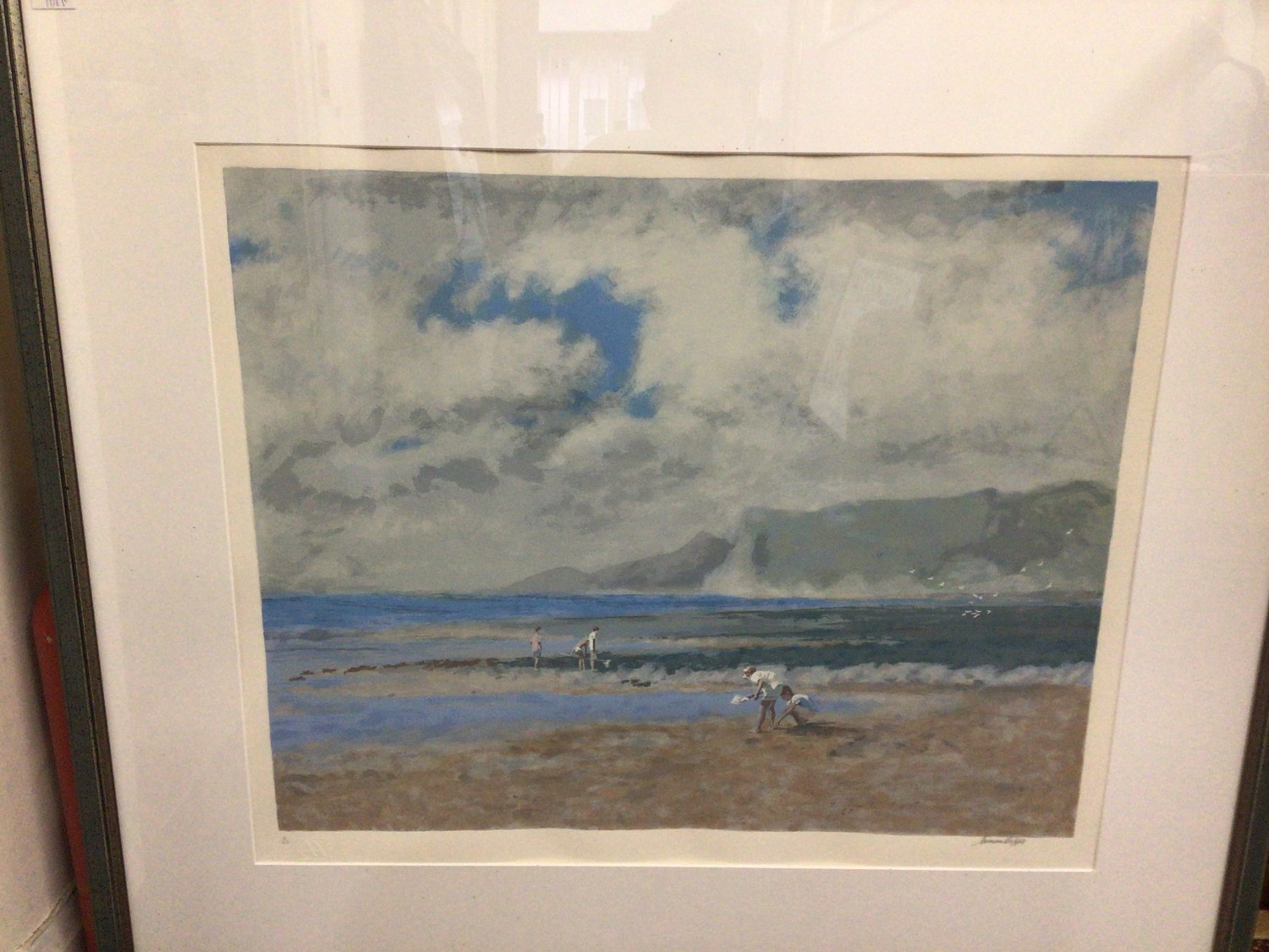 Norman Hepple (1908-1994) 'Rivals at Low Tide', signed, limited edition colour print number 18/
