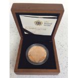 The Royal Mint- The 2008 UK Queen Elizabeth I Five Pound Gold Proof Coin, 0.9167 Au, 39.94g, proof