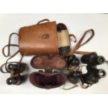 A pair of WWII binoculars by Taylor-Hobson dated 1941 and marked with broad arrow and 'O.S. 108 M.A.