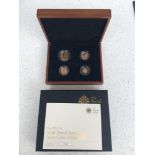 The Royal Mint- The 2012 UK Gold Proof Sovereign Four Coin Collection, 0.9167 Au, limited 264/295,