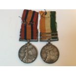 A Queen's South Africa Medal to 3778 Pte A. Young and King's SA Medal 3778 Pte W. Young ('), Kings