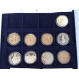 Westminster coins - Museum collection, nine various coins based on old English coins, each 925/