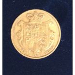 A William IV Gold sovereign, 1832, Obv. uncrowned head facing right, rev. crowned shield, in gilt-