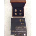 The Royal Mint- The 2013 UK Gold Proof Sovereign Four Coin Collection, 0.9167 Au, limited 070/295,