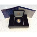 The Royal Mint- 2002 United Kingdom Gold Proof Sovereign, ltd 10873/12,500, 22ct, obv IRB