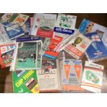 A quantity of English club League and European programmes Man Utd v Benfica, Liverpool v Club