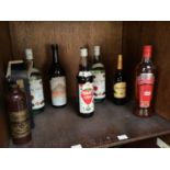SECTION 45. Seven assorted bottled spirits comprising two 1 litre bottles of Bacardi white rum, a