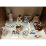 SECTION 15. Two various Minton pottery and bronzed figures 'Travellers Tales' and 'Spellbound',