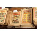 A collection of approximately 1,112 comics including The Rover, Wizard, Adventure and Adventures