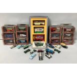 A boxed Corgi set 60 years of transport C89, 12 boxed Days Gone various vehicles, one Matchbox