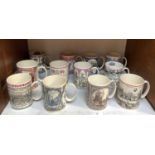SECTION 2. A collection of twelve Wedgwood Design Studio commemorative mugs.