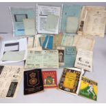 Cricket/ Hampshire interest, various score cards c1960s, together with autographs of Denis Compton