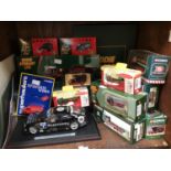 SECTION 35. A collection of 15 assorted die-cast model cars, mostly Corgi Eddie Stobart examples