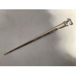 A George III silver meat skewer by Thomas & William Chawner, hallmarked London, 1769, gross weight
