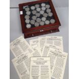 25 assorted American half-dollars, ranging from 1916 - 1947, together with associated 'Key Events