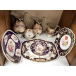 SECTION 27. Various early 19th century English porcelain plates, jugs and tea wares with hand-