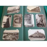 An old album, in generally good condition, containing approximately 208 standard sized cards,