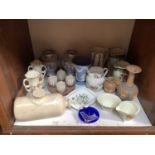 SECTION 4. Mixed ceramics including a Wedgwood Jasperware vase, Doulton Silicon ware and China,