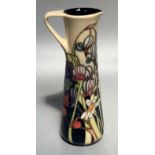 A Moorcroft pottery slender jug in the 'Wild Meadow' pattern after Emma Bossons, copyright and