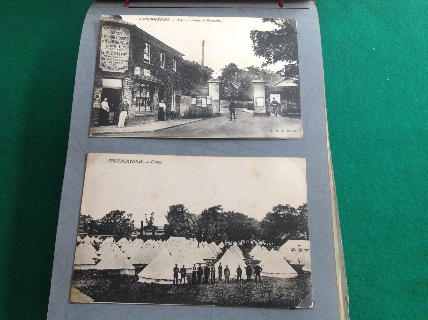 Nine old small albums containing what appears to be a former soldier's memories containing - Image 7 of 8