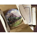 Eight assorted boxed Bradford Exchange, Davenport Pottery collectors plates depicting scenes of