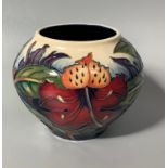 A Moorcroft pottery vase of globular for decorated in the 'Simeon' pattern after Philip Gibson,