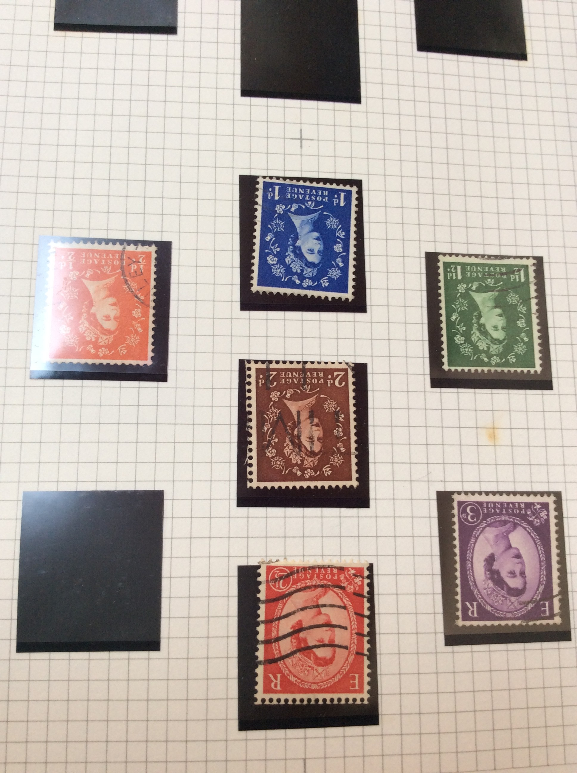 GB- Geo.V-ERII mint and used, definitives and commemorative, numerous multi crowns and inverts, in - Image 2 of 5