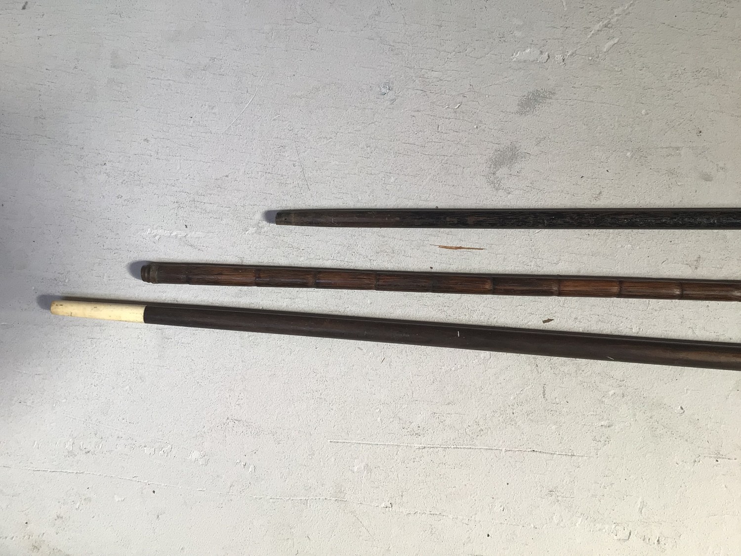 Three various late 19th / early 20th century walking sticks including one with a continental - Image 3 of 3