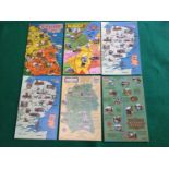 A collection of more than 550 map postcards ' of which approximately 220 are standard-size and 320