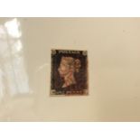 An 1840 1d Penny Black, plate 7, 4 clear margins, with SG packaging,