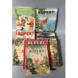 Twelve various Rupert books / annuals including 1941, 1945, 1946, 1947 and later 60s & 70s