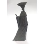 Philip Jackson (b.1944) 'Pas De Basque' limited edition bronze sculptural figure with green patina