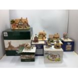Sixteen various Lilliput Lane models including two large 'Sweets & Treats' L2315 and 'Cruck End',