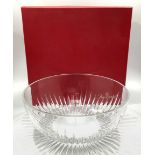 A Baccarat Massena pattern crystal fruit bowl, with etched mark to base, 15.5cm diameter, in
