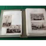 About 70 postcards of exhibition interest and items of postal history. The lot comprises a folder