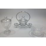 A small collection of assorted Baccarat Massena pattern crystal wares, comprising a small finger