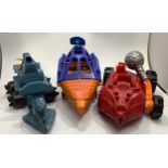 A small collection of assorted 'playworn' Mattel He-Man Masters of the Universe vehicles and figures