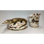 Two Royal Crown Derby paperweights, 'Koala and Baby', from The Australian Collection, limited
