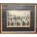 Laurence Stephen Lowry (1887-1976) 'The Football Match' limited edition lithographic print, signed