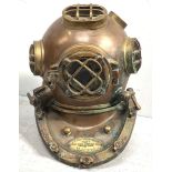 A 'replica' American WWII copper and brass MkV U.S. Navy Diving Helmet, by Morse Diving Equipment