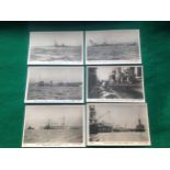 Eleven real photographic cards of Scapa Flow interest ' all published/photographed by C.W.