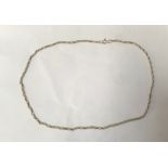 9ct gold belcher chain, 7.2grams, 24"