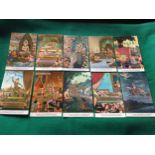 More than 100 postcards from Thailand and Borneo. There's a full set of 32 standard-size portrait