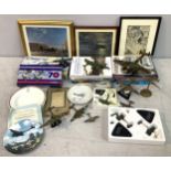 A collection of assorted Hampden models and various Hampden books, some signed by a rear gunner